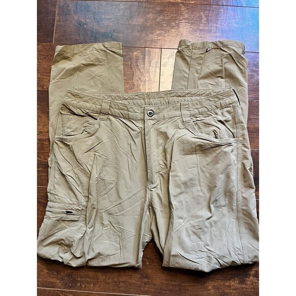 Patagonia Tan Cargo Hiking Pant Stretch Mens Size 36 READ - Picture 1 of 8